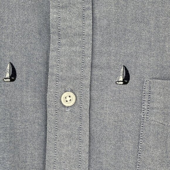 J Crew  Flex Men's Medium Shirt  Long Sleeve Sail Boats - Picture 3 of 9